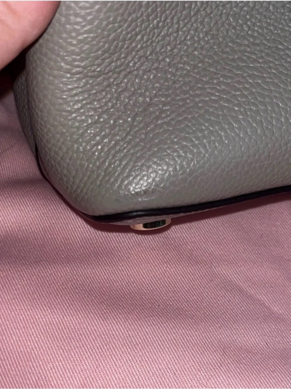 Kate Spade Gray Leather Satchel